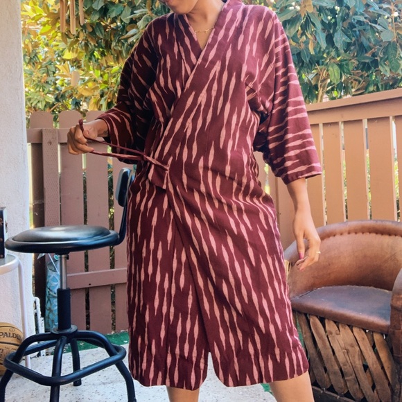 ❌SOLD❌Wool wrap dress or kimono - Picture 2 of 5